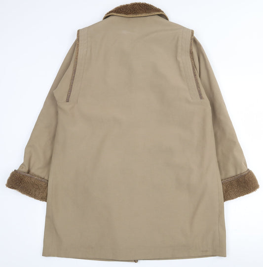 Breckmoor Womens Brown Jacket Size 12 Button