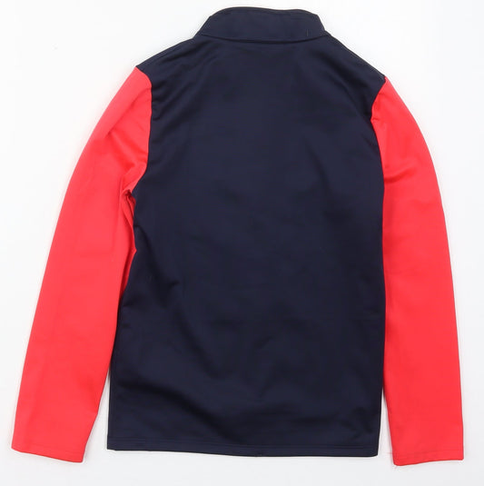 DECATHLON Boys Blue Jacket Size 8-9 Years Zip - Red