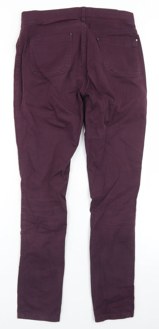 Savida Womens Purple Cotton Jegging Jeans Size 8 L28 in Regular