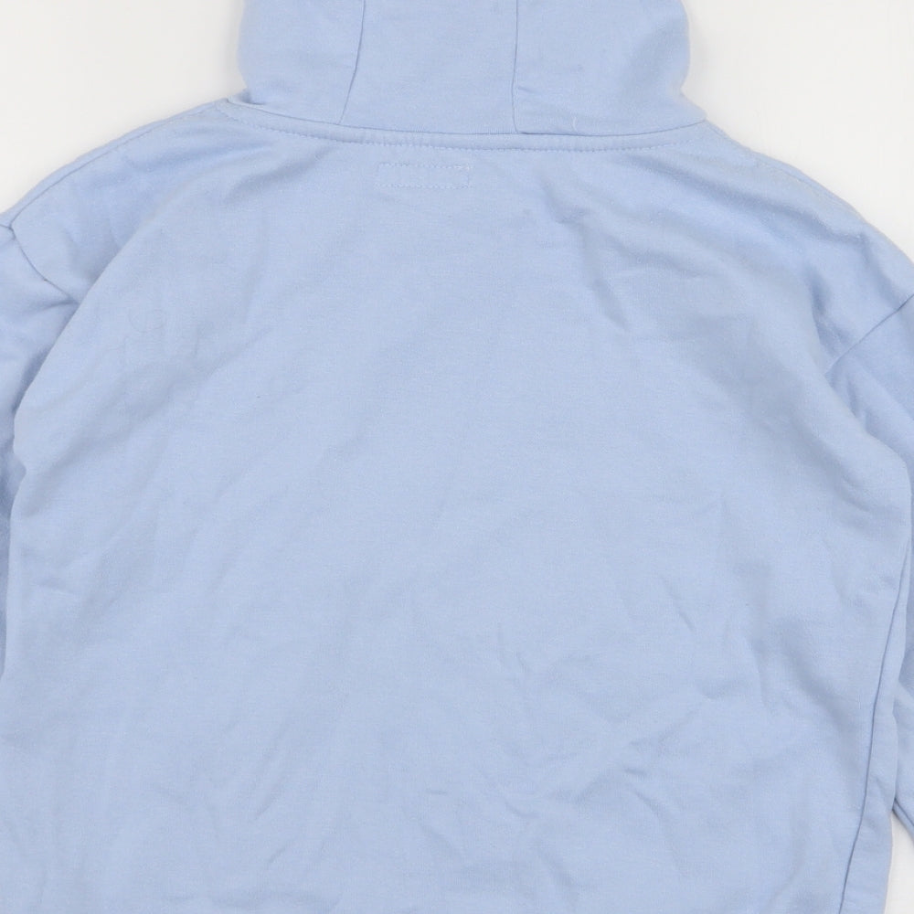 Primark Girls Blue Cotton Pullover Hoodie Size 10-11 Years Pullover - Change