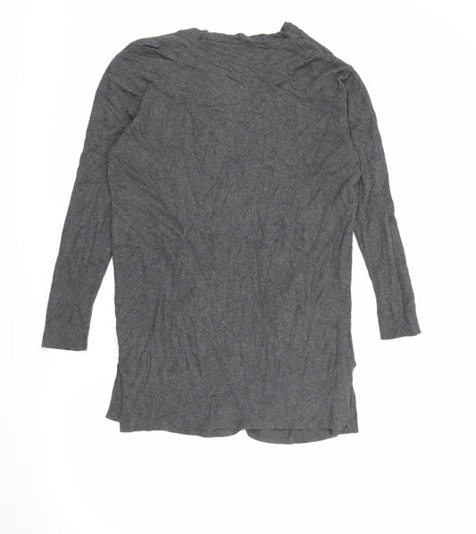 Select Womens Grey V-Neck Viscose Cardigan Jumper Size 10