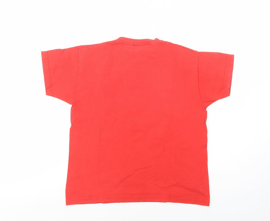 Urban Outlaws Womens Red Cotton Basic T-Shirt Size S Crew Neck - Fortnite