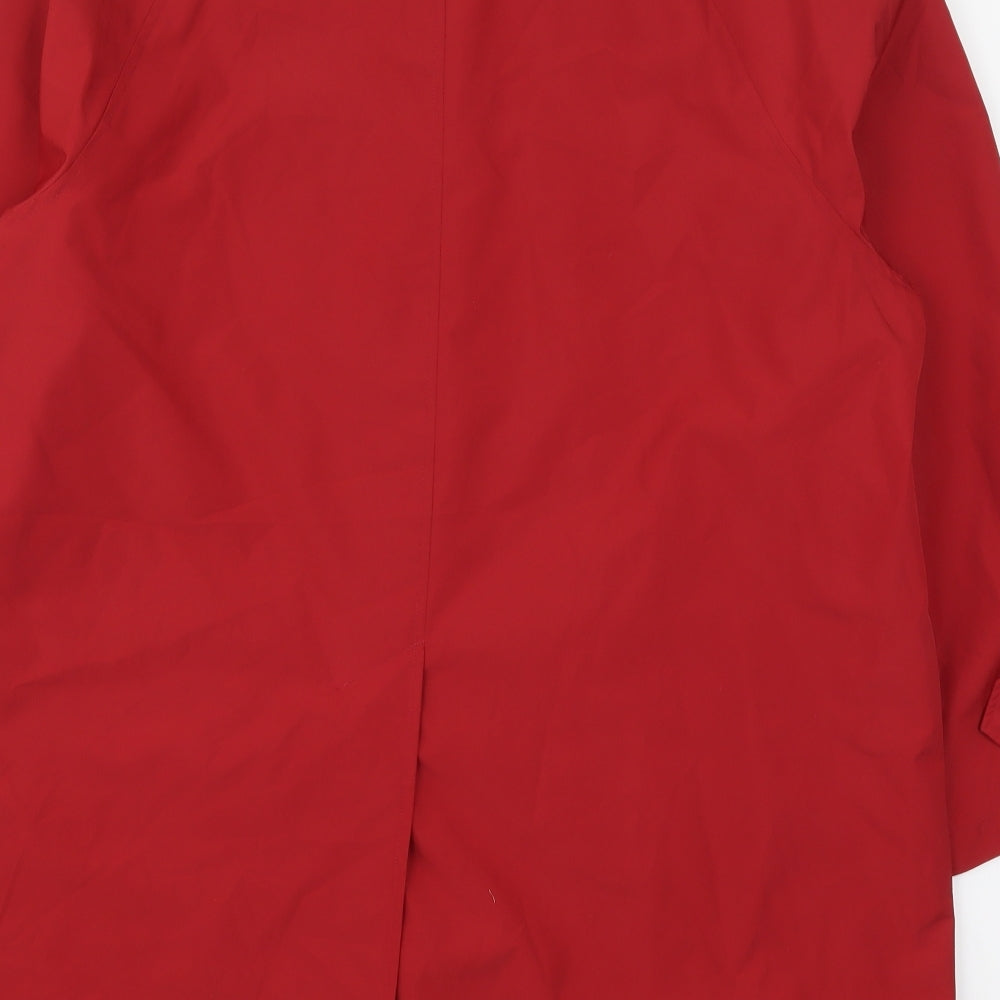 Dannimac Womens Red Overcoat Coat Size M Button