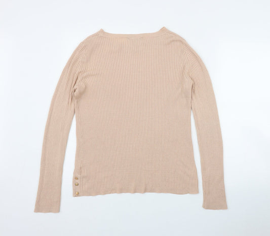 Dorothy Perkins Womens Pink Round Neck Acrylic Pullover Jumper Size 12
