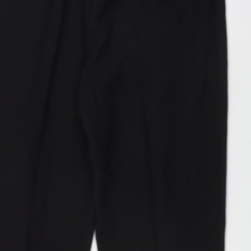 Richards Womens Black Polyester Trousers Size 16 L29 in Regular Zip