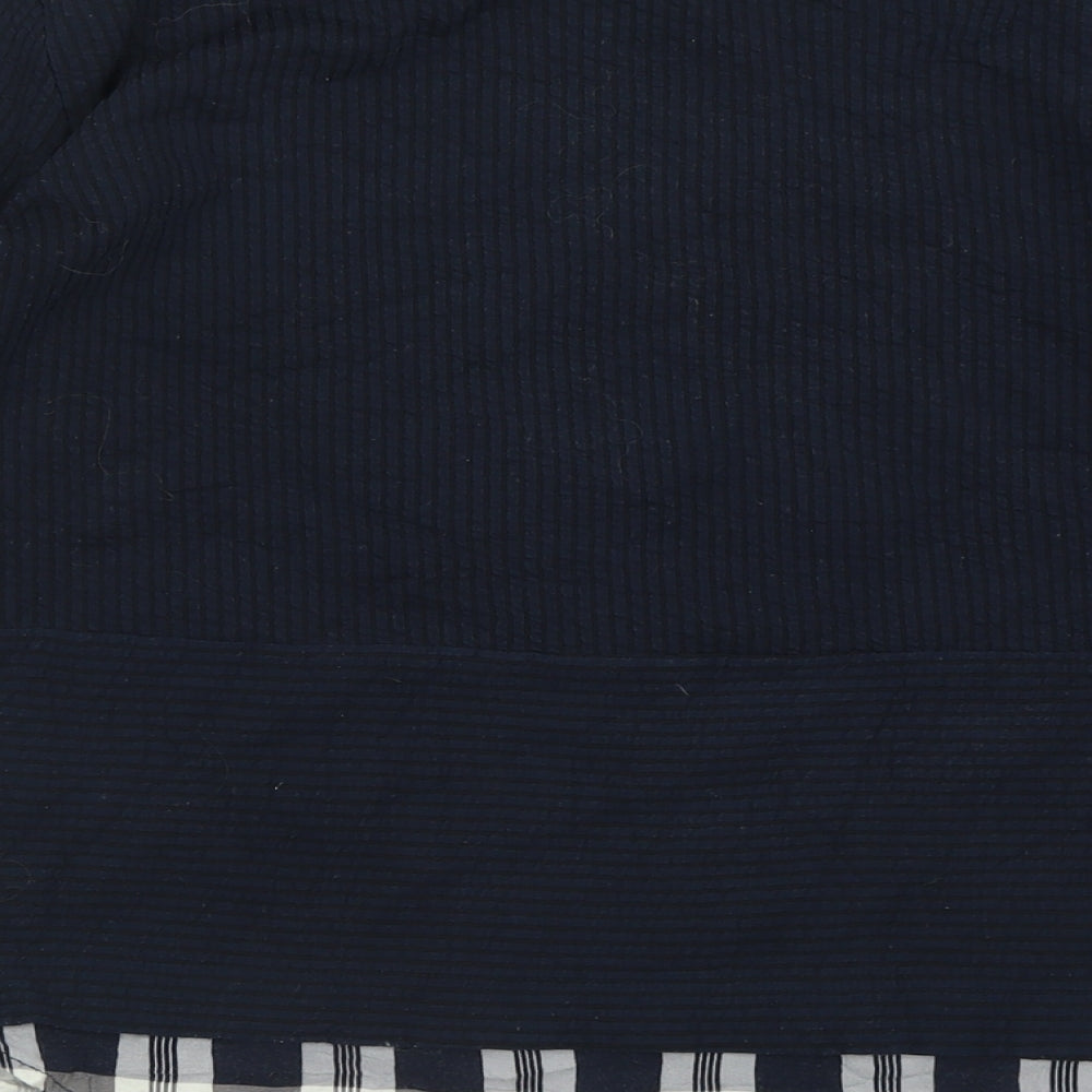 Marks and Spencer Womens Blue Crew Neck Polyester Pullover Jumper Size 12