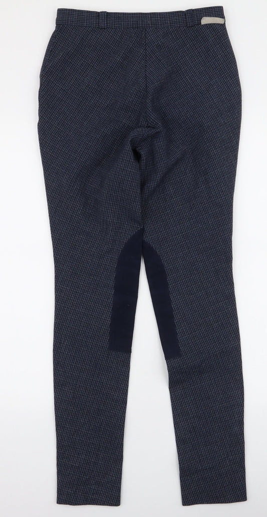 Harry Hall Womens Blue  Polyester Trousers  Size 27 in L29.5 in Slim Zip - Jodhpurs Riding