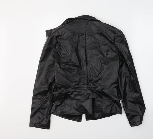 New Light Womens Black Jacket Size M Zip