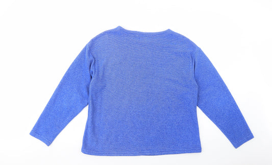 Lee Cooper Womens Blue  Polyester Pullover Sweatshirt Size 12  Pullover