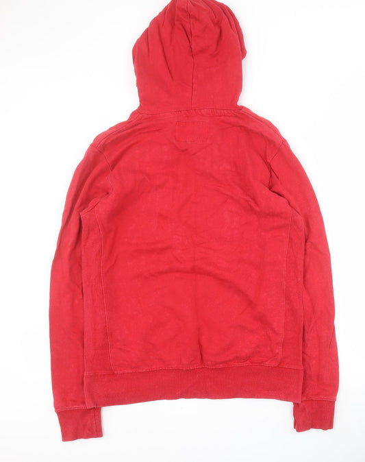 Deluxe Laundry Mens Red Cotton Pullover Hoodie Size M