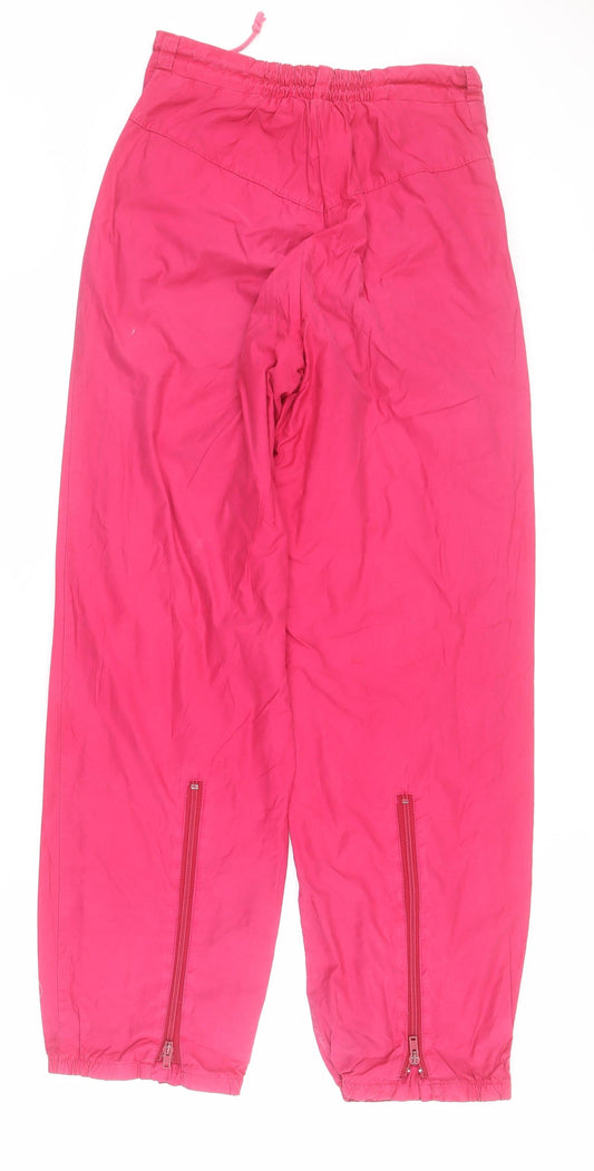 Skila Womens Pink Cotton Snow Pants Trousers Size S L28 in Regular Drawstring