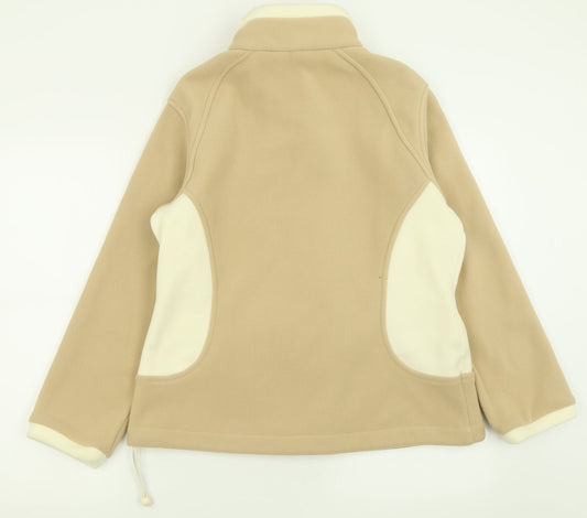 Marks and Spencer Womens Beige Jacket Size 14 Zip