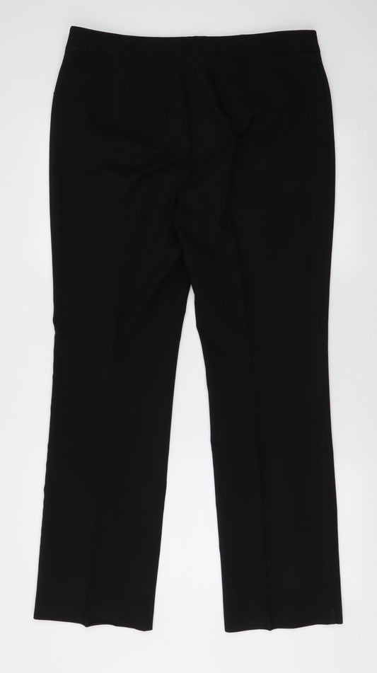 Papaya Womens Beige Polyester Trousers Size 14 L30 in Regular Zip