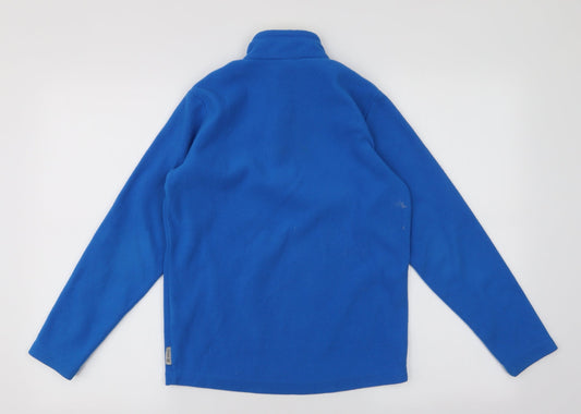 Quechuo Boys Blue Polyester Pullover Sweatshirt Size 12 Years Zip