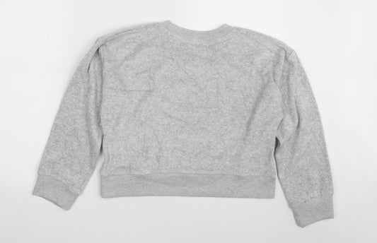 Pep&Co Womens Grey Cotton Pullover Sweatshirt Size S Pullover - Athletic Club