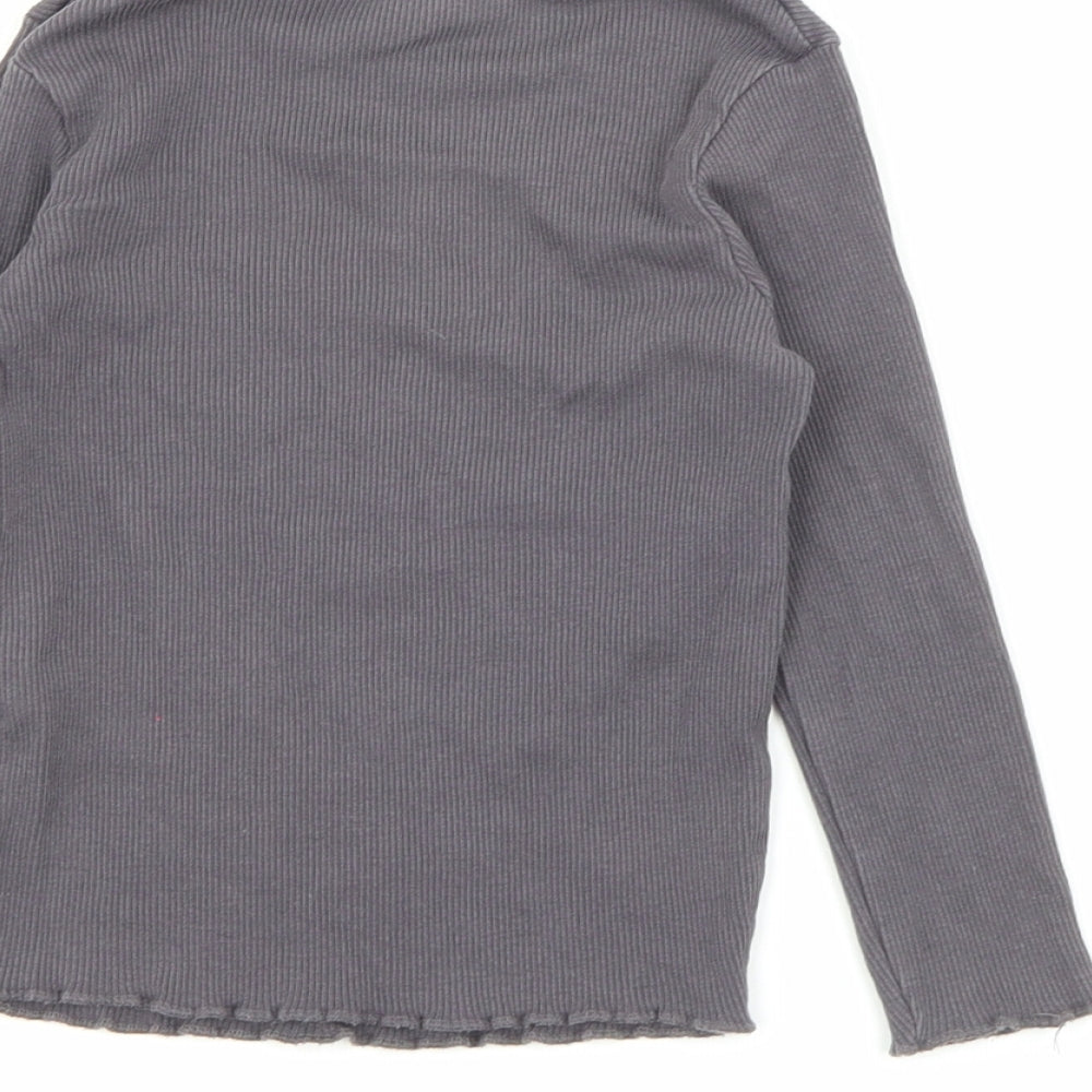 George Baby Grey Cotton Pullover T-Shirt Size 18-24 Months Crew Neck