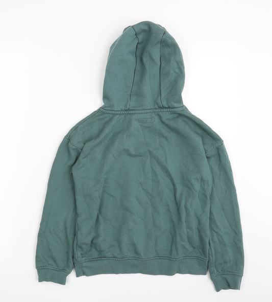 Primark Girls Green Cotton Pullover Hoodie Size 9-10 Years Pullover - Grateful