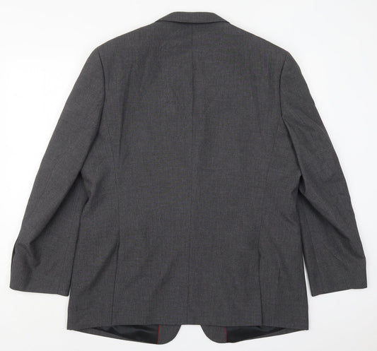 Marks and Spencer Mens Grey Polyester Jacket Suit Jacket Size 46