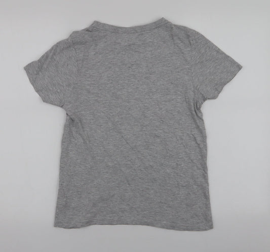 Yo Boys Grey Cotton Jersey T-Shirt Size 12 Years Round Neck Pullover