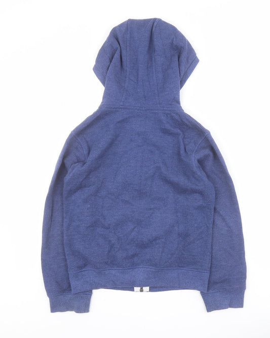 Dunnes Boys Blue Cotton Full Zip Hoodie Size S Zip