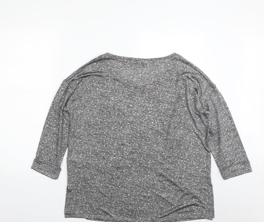 Wallis Womens Silver Polyester Pullover Sweatshirt Size M Pullover