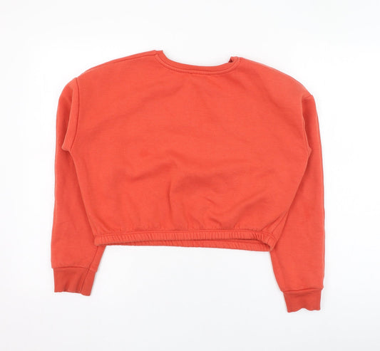 New Look Girls Red Polyester Pullover Sweatshirt Size 14-15 Years Pullover - San Francisco California USA