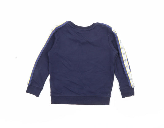 George Boys Blue Cotton Pullover Sweatshirt Size 3-4 Years - Pudsey