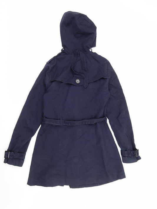 H&M Womens Blue Jacket Size 12 Button