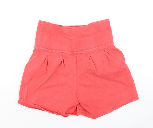 Indigo Collection Girls Pink Cotton Sweat Shorts Size 5-6 Years Regular