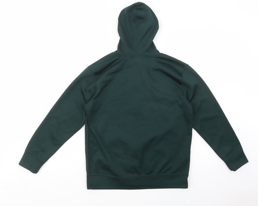 Know Wear Womens Green Polyester Full Zip Hoodie Size M Zip