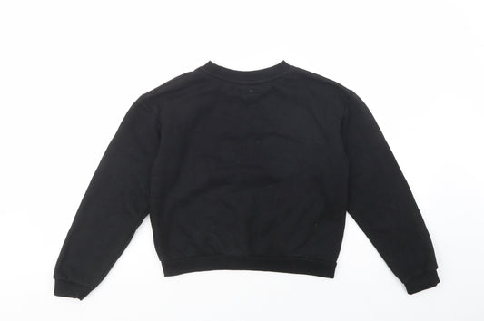 Primark Girls Black Polyester Pullover Hoodie Size 13-14 Years Pullover - Be Nice