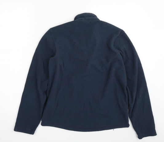 Quechua Womens Blue 100% Polyester Pullover Sweatshirt Size S Zip