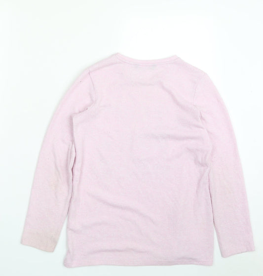 George Girls Pink Crew Neck Viscose Pullover Jumper Size 10-11 Years Pullover - Yay For Today