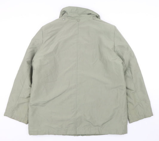 Bonmarche Womens Green Parka Coat Size M