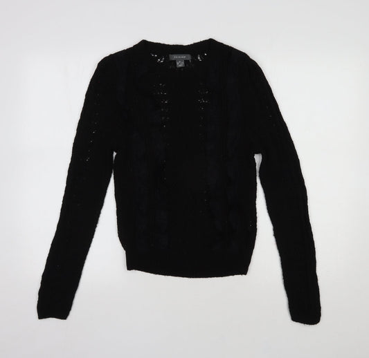 Primark Womens Black Acrylic Pullover Sweatshirt Size XS Pullover