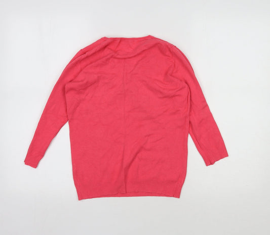 Marks and Spencer Womens Pink Viscose Pullover Sweatshirt Size 10 Pullover