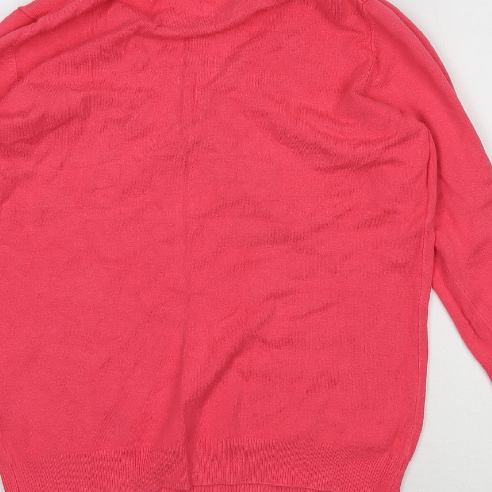 Marks and Spencer Womens Pink Viscose Pullover Sweatshirt Size 10 Pullover