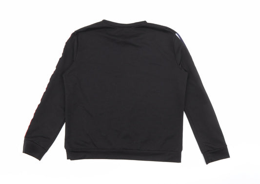 Preworn Womens Black Polyester Pullover Sweatshirt Size L