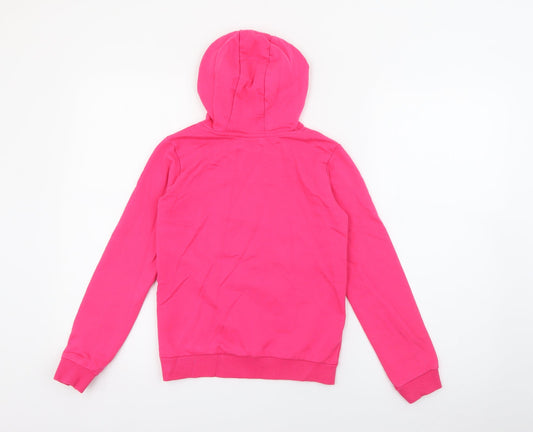 Pop Gear Girls Pink Cotton Pullover Hoodie Size 9-10 Years