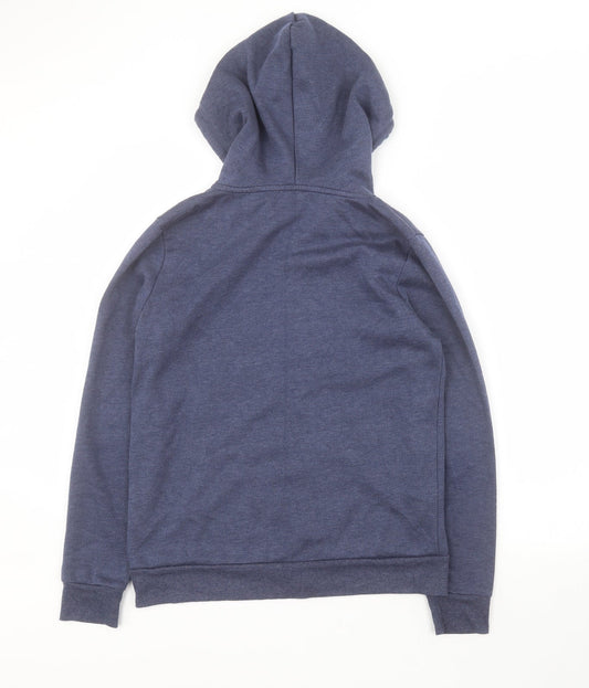 Matalan Womens Blue Polyester Full Zip Hoodie Size S Zip