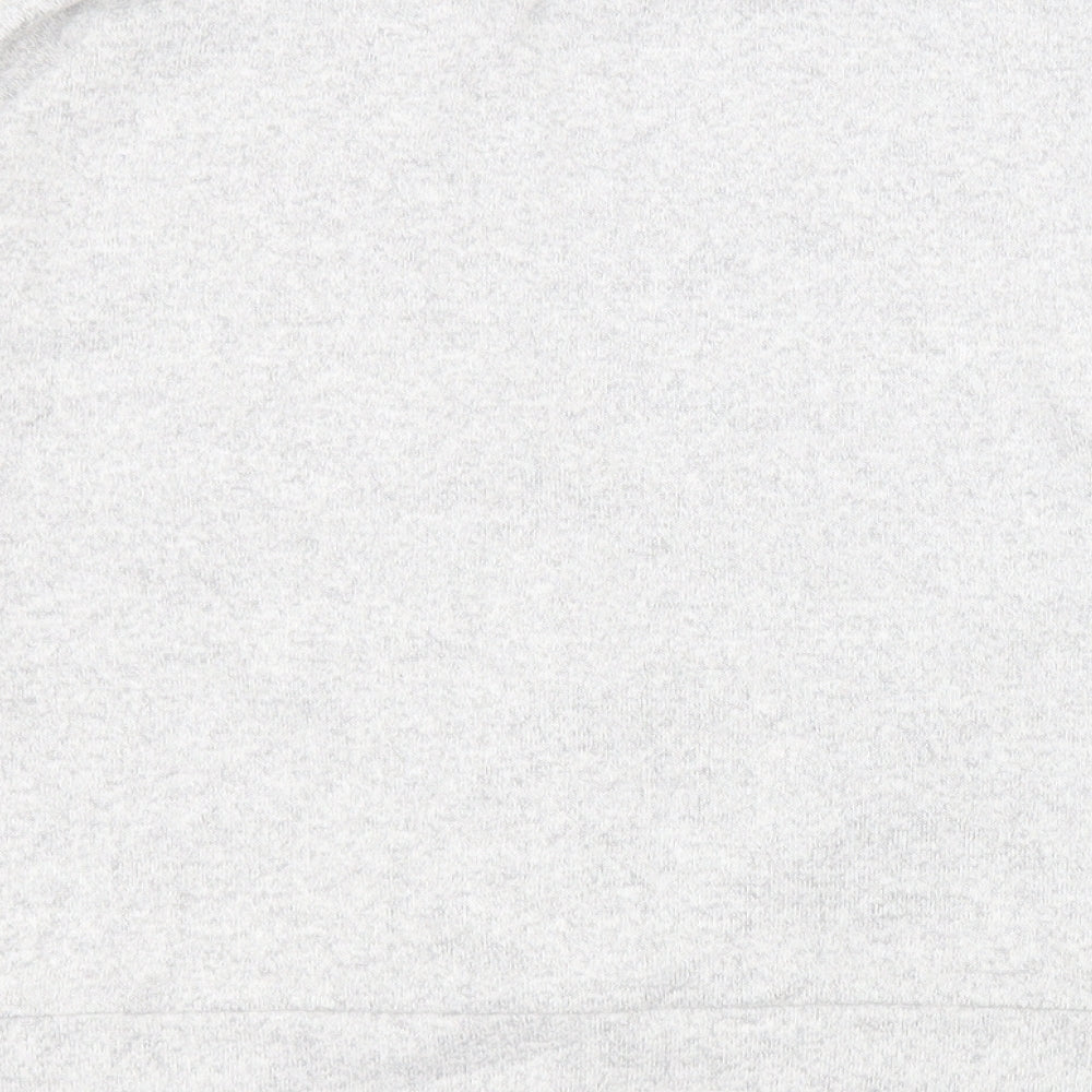 Marks and Spencer Girls Grey Round Neck Viscose Pullover Jumper Size 10-11 Years Pullover