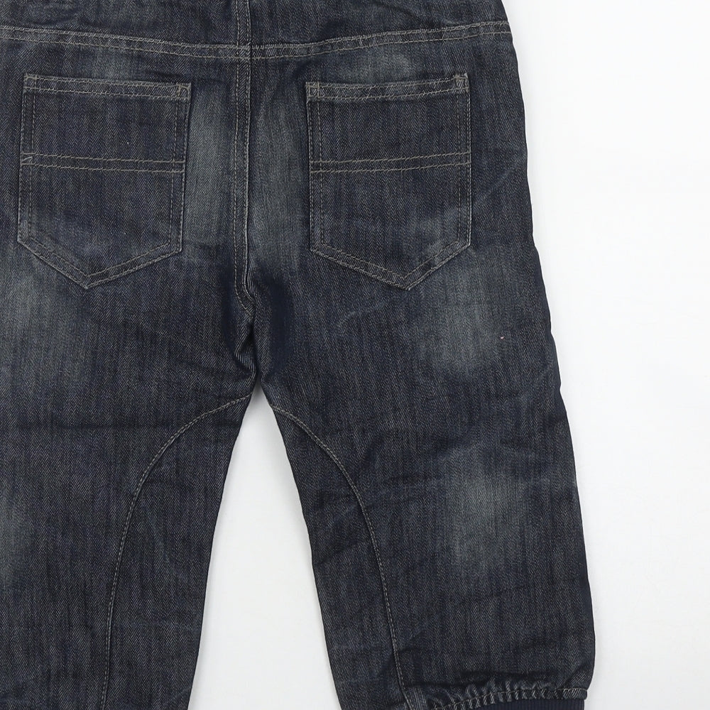 Denim & Co Boys Blue Cotton Utility Shorts Size 6-7 Years Regular Zip