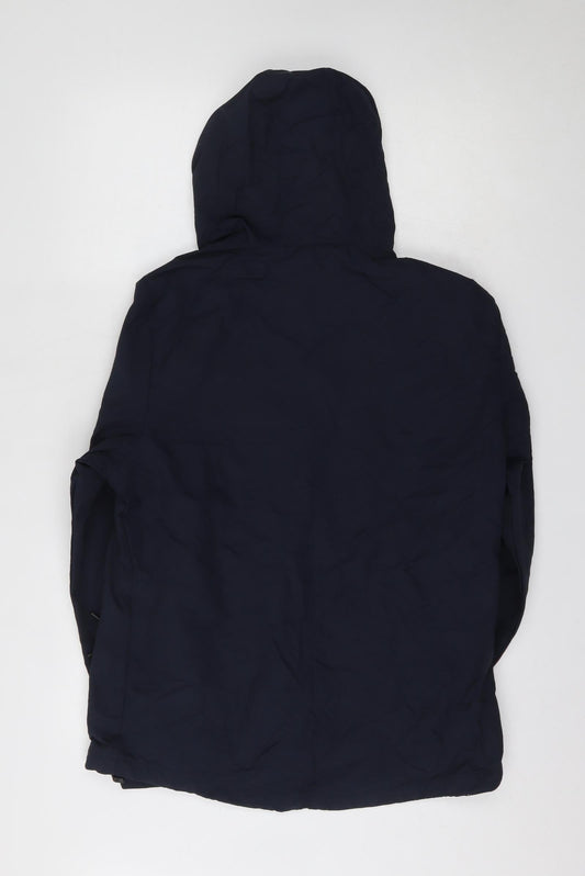 TESCO Womens Blue Anorak Coat Size M Zip