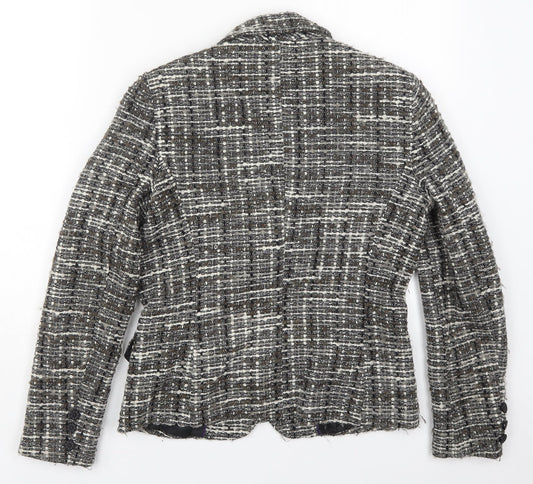 Per Una Womens Grey Jacket Size 8 Button
