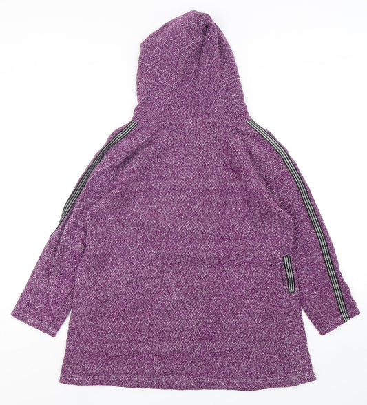 BDM Womens Purple Polyester Pullover Hoodie Size S