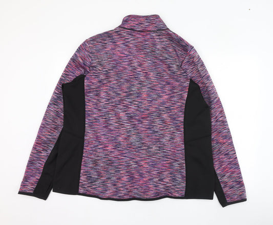Dunnes Stores Womens Pink Polyester Full Zip Sweatshirt Size XL Zip