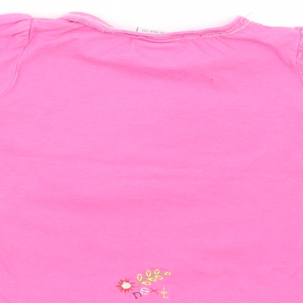 NEXT Baby Pink Cotton Pullover T-Shirt Size 9-12 Months Crew Neck Pullover