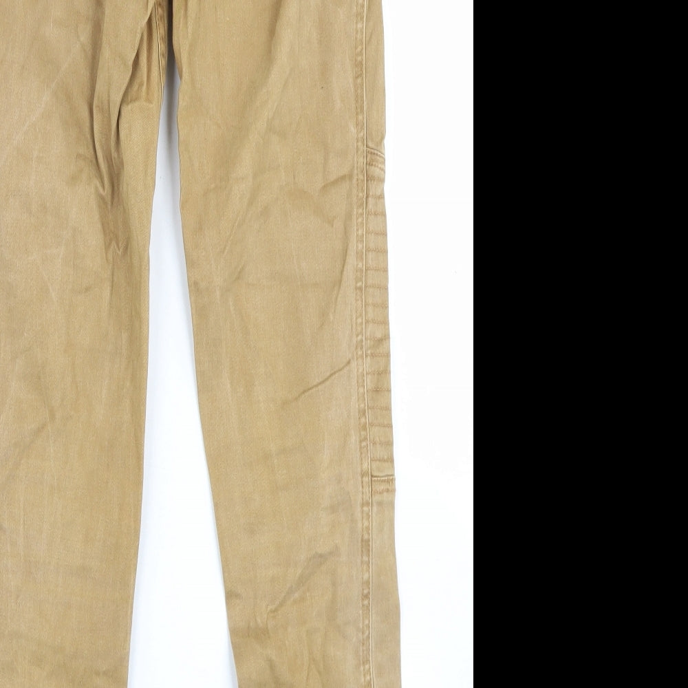 Hollister Womens Brown Cotton Skinny Jeans Size 25 in L31 in Regular Button