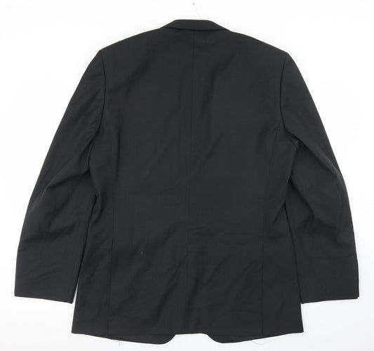 Linea Mens Black Polyester Jacket Blazer Size 42