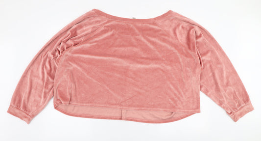 ASOS Womens Pink Polyester Pullover Sweatshirt Size 28 Pullover